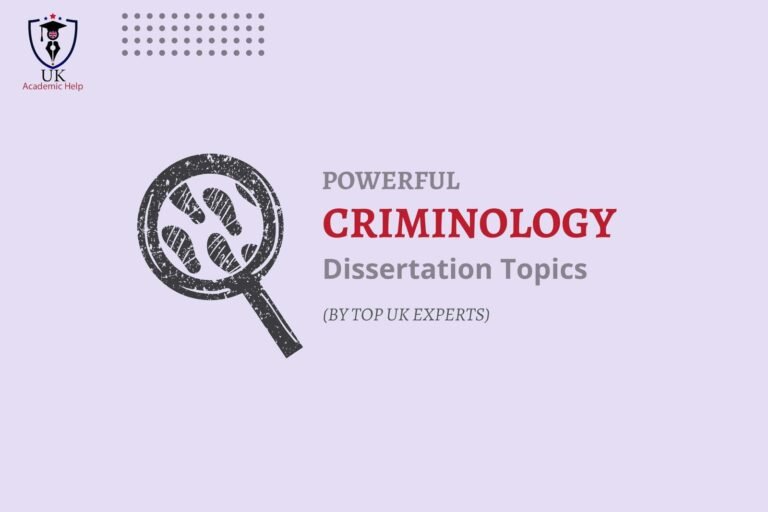 Criminology Dissertation Ideas